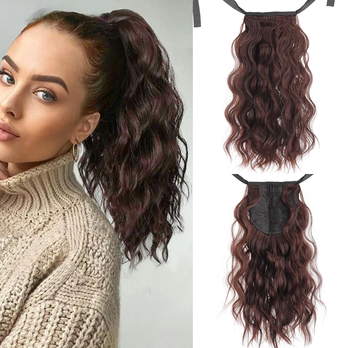 Синтетический бандаж, водная рябь, парик с хвостиком, женский хвост, наращивание волос, термостойкие короткие вьющиеся волосы, наращивание волос
Синтетический бандаж, водная рябь, парик с хвостиком, женский хвост, наращивание волос, термостойкие короткие вьющиеся волосы, наращивание волос