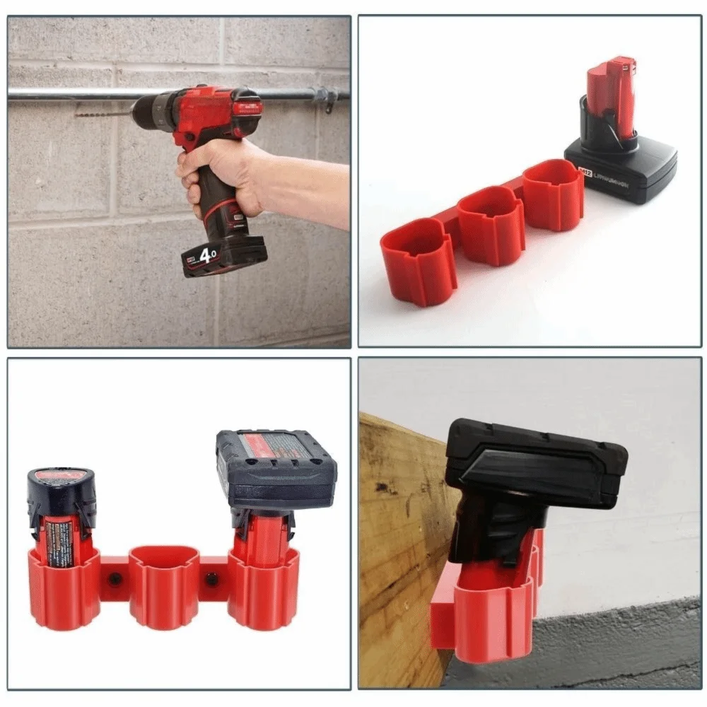 Wall Mounted Battery Holder Installation Base Fixed Bracket Storage Bracket Buckle System for Makita/ Milwaukee/ Bosch
Wall Mounted Battery Holder Installation Base Fixed Bracket Storage Bracket Buckle System for Makita/ Milwaukee/ Bosch