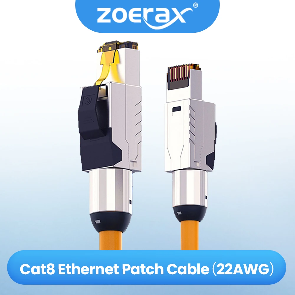 Патч-кабель Ethernet ZoeRax Cat8 S/FTP 22AWG с двойным экранированием, твердый кабель | 2000 МГц 2 ГГц 40 Гбит/с | Сеть Ethernet LAN 5-го поколения
Патч-кабель Ethernet ZoeRax Cat8 S/FTP 22AWG с двойным экранированием, твердый кабель | 2000 МГц 2 ГГц 40 Гбит/с | Сеть Ethernet LAN 5-го поколения