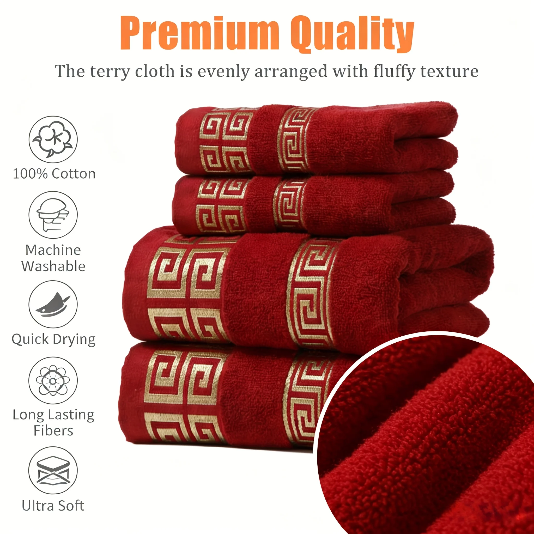 4/8pcs Towel Set Made From 100% Cotton In Solid Colors With Double-sided, Offering A Soft And Comfortable Feel With Excellent Absorbency. Crafted From Premium Materials For An Elegant Design, This Durable Set Is Perfect For Everyday Use, Wash Cloths
4/8pcs Towel Set Made From 100% Cotton In Solid Colors With Double-sided, Offering A Soft And Comfortable Feel With Excellent Absorbency. Crafted From Premium Materials For An Elegant Design, This Durable Set Is Perfect For Everyday Use, Wash Cloths