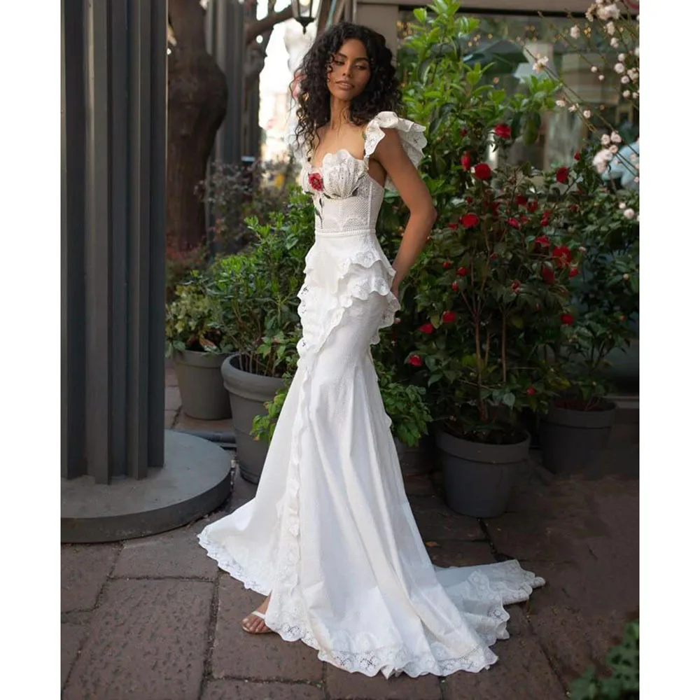 Pastrol Evening Dresses Square Collar Mermaid Sleeveless Special Occasion Logn Tail Chapel Train Female Gowns Pretty Simple
Pastrol Evening Dresses Square Collar Mermaid Sleeveless Special Occasion Logn Tail Chapel Train Female Gowns Pretty Simple