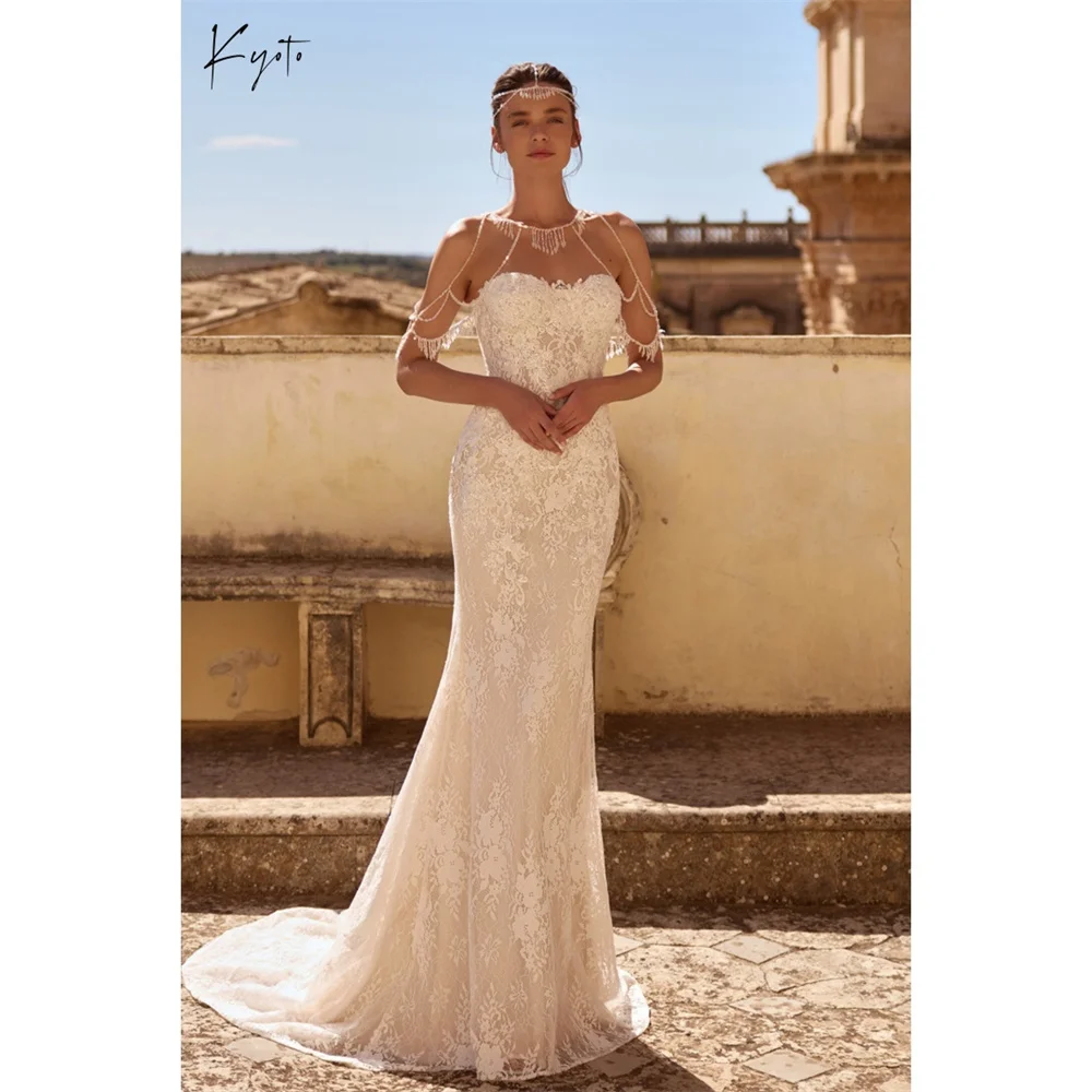 Свадебное платье Kyoto на заказ, белое, без бретелек, без рукавов, с молнией сзади, фасон «русалка», элегантное, со шлейфом, вечернее платье, свадебное платье
Свадебное платье Kyoto на заказ, белое, без бретелек, без рукавов, с молнией сзади, фасон «русалка», элегантное, со шлейфом, вечернее платье, свадебное платье