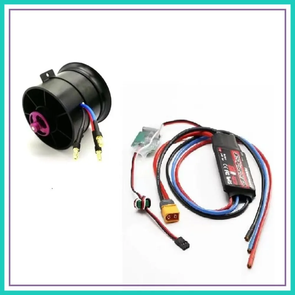 70mm 11-Blade EDF Ducted Fan 2300KV Motor with 80A ESC 2-6S for RC Jet Airplane
70mm 11-Blade EDF Ducted Fan 2300KV Motor with 80A ESC 2-6S for RC Jet Airplane