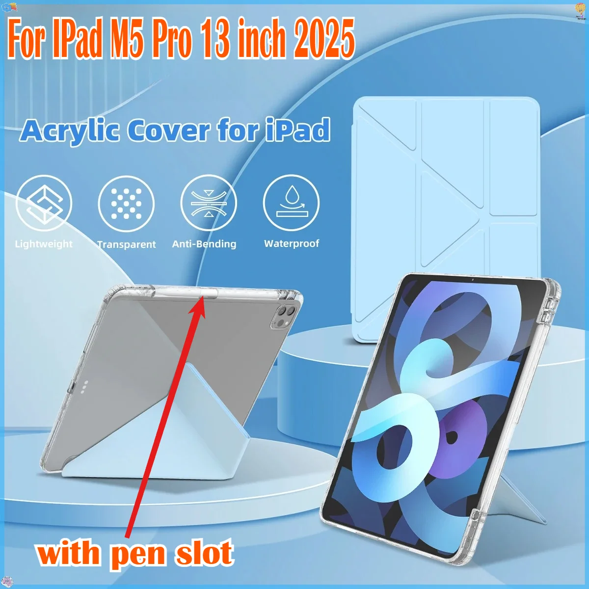 2025 New Smart Folio Case for IPad Pro 11 13 M5 M4 Air 7 6 5 4 A16 11th 10th Generation PU Stand Shockproof Cover with Pen Slot
2025 New Smart Folio Case for IPad Pro 11 13 M5 M4 Air 7 6 5 4 A16 11th 10th Generation PU Stand Shockproof Cover with Pen Slot