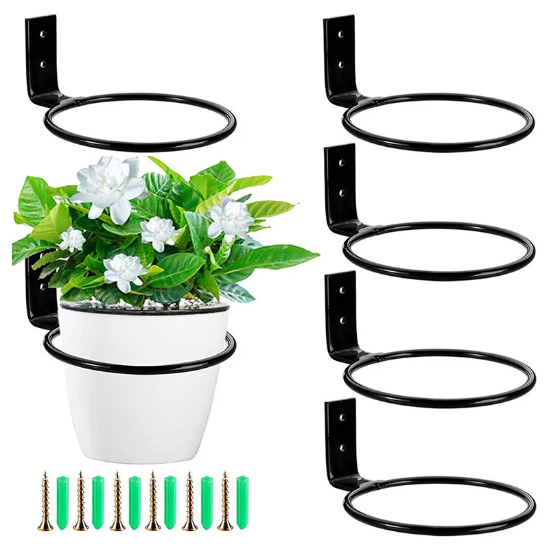 1PC 4/6/8 Inch Flower Pot Holder Wall Bracket Planter Tray Plant Stands Planter Pots Hook Plant Holder Ring Indoor Outdoor Decor
1PC 4/6/8 Inch Flower Pot Holder Wall Bracket Planter Tray Plant Stands Planter Pots Hook Plant Holder Ring Indoor Outdoor Decor