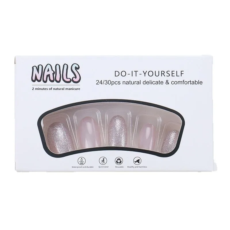 Europe and the United States wear nail, cat's eye nail art, finished product, light luxury, pure desire, fake nail patch
Europe and the United States wear nail, cat's eye nail art, finished product, light luxury, pure desire, fake nail patch