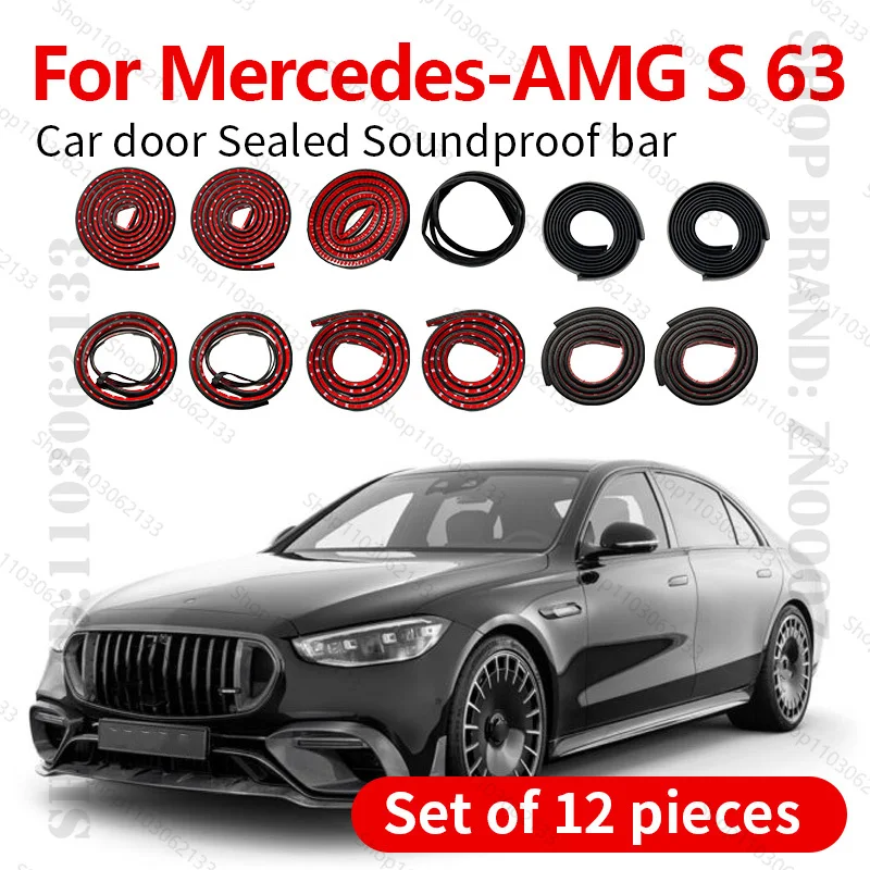 For Mercedes-AMG S 63 W222 Car Door Seal Strip Rubber Double Layer Sealing Protector Soundproof Dustproof Seal Strip 12PCS Set
For Mercedes-AMG S 63 W222 Car Door Seal Strip Rubber Double Layer Sealing Protector Soundproof Dustproof Seal Strip 12PCS Set