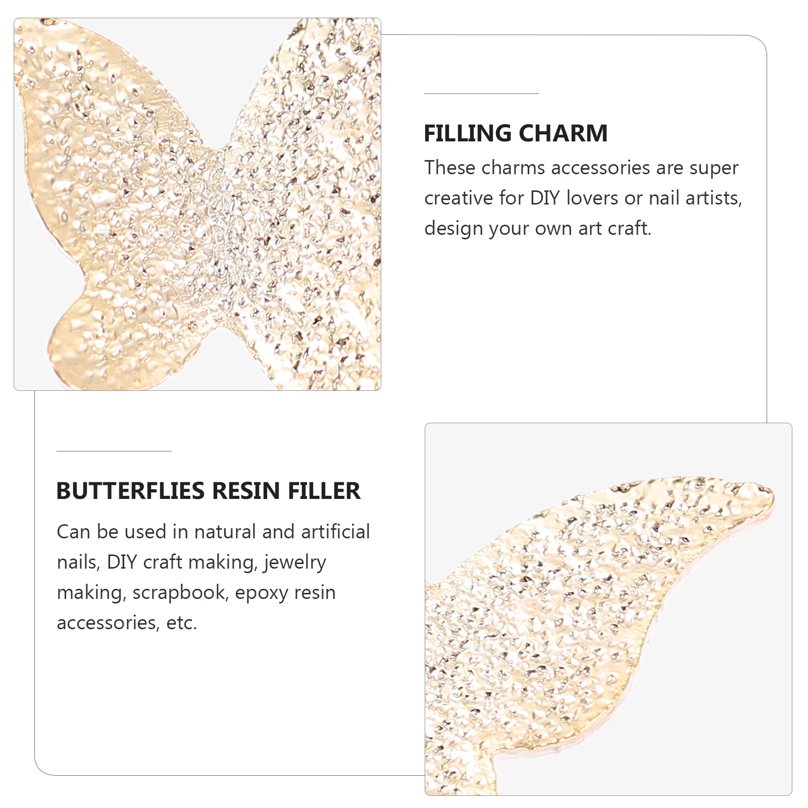 10 Pcs Charms 3D Filler for Jewelry Craft Alloy Butterflies Resin Filler Resin Decor Nail Art Supplies Creative DIY
10 Pcs Charms 3D Filler for Jewelry Craft Alloy Butterflies Resin Filler Resin Decor Nail Art Supplies Creative DIY