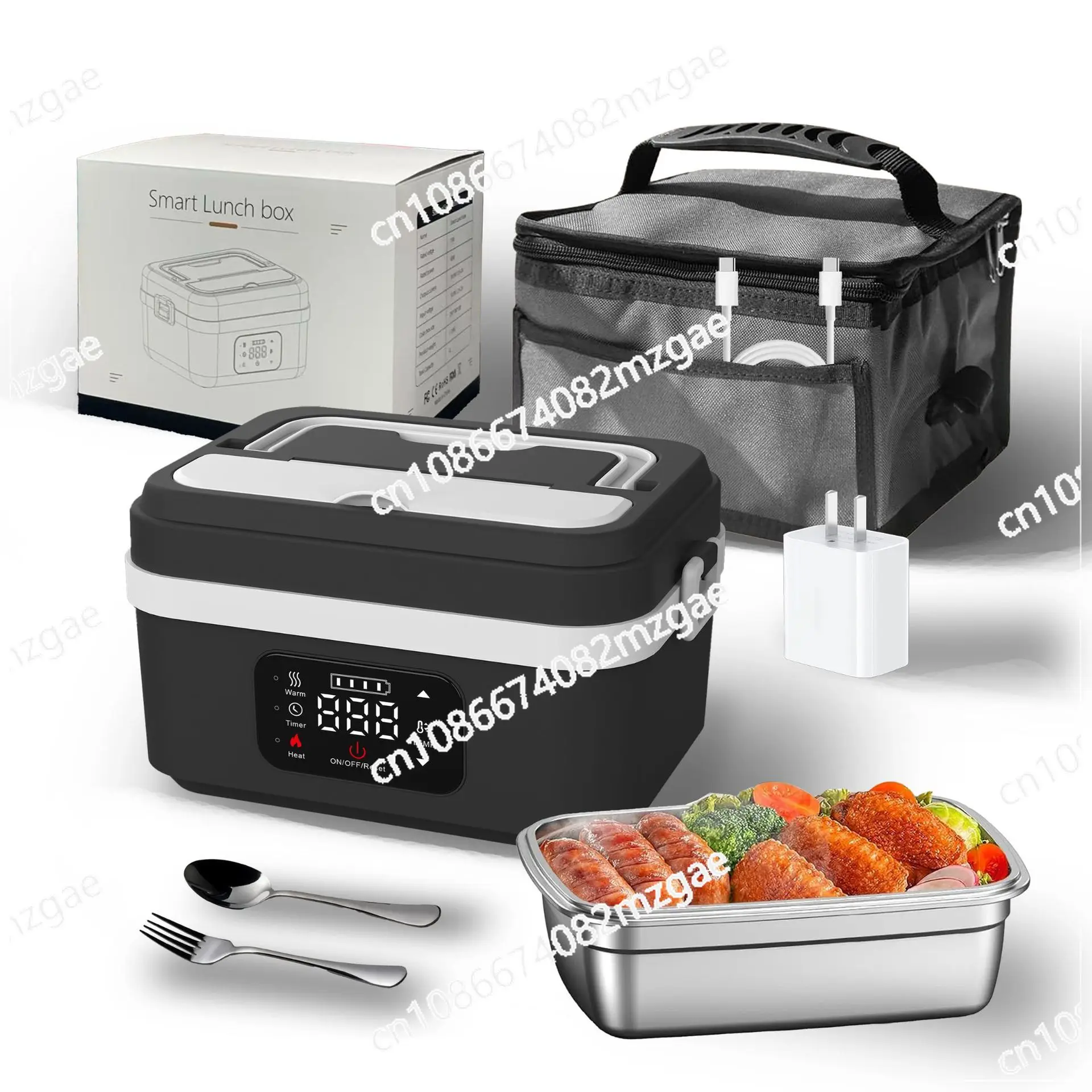 Rechargeable thermal insulation lunch box Outdoor portable bento box Free water wireless heating lunch box
Rechargeable thermal insulation lunch box Outdoor portable bento box Free water wireless heating lunch box