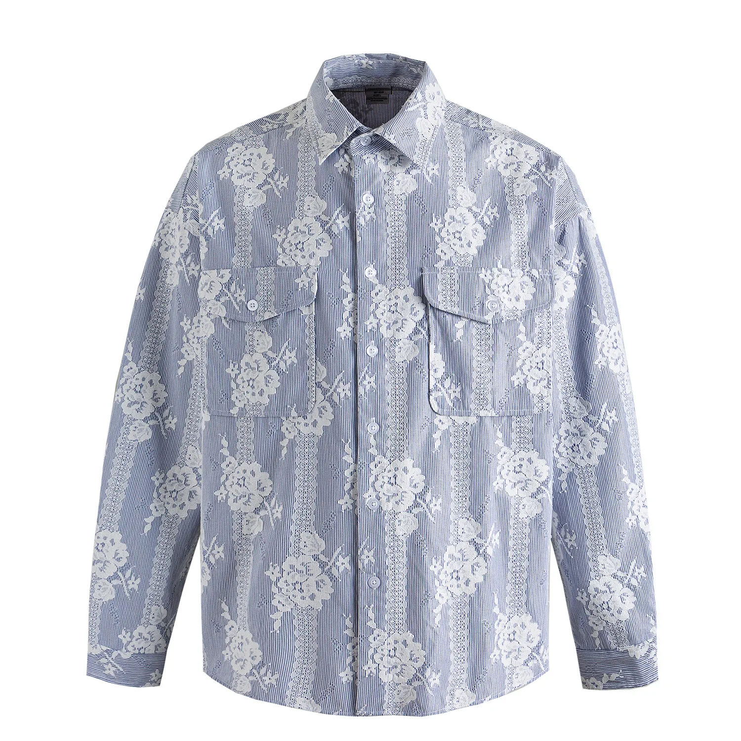 Кружевная рубашка с цветочным принтом, мужская уличная модная винтажная свободная повседневная рубашка-карго в полоску с длинным рукавом, женские блузки большого размера
Кружевная рубашка с цветочным принтом, мужская уличная модная винтажная свободная повседневная рубашка-карго в полоску с длинным рукавом, женские блузки большого размера