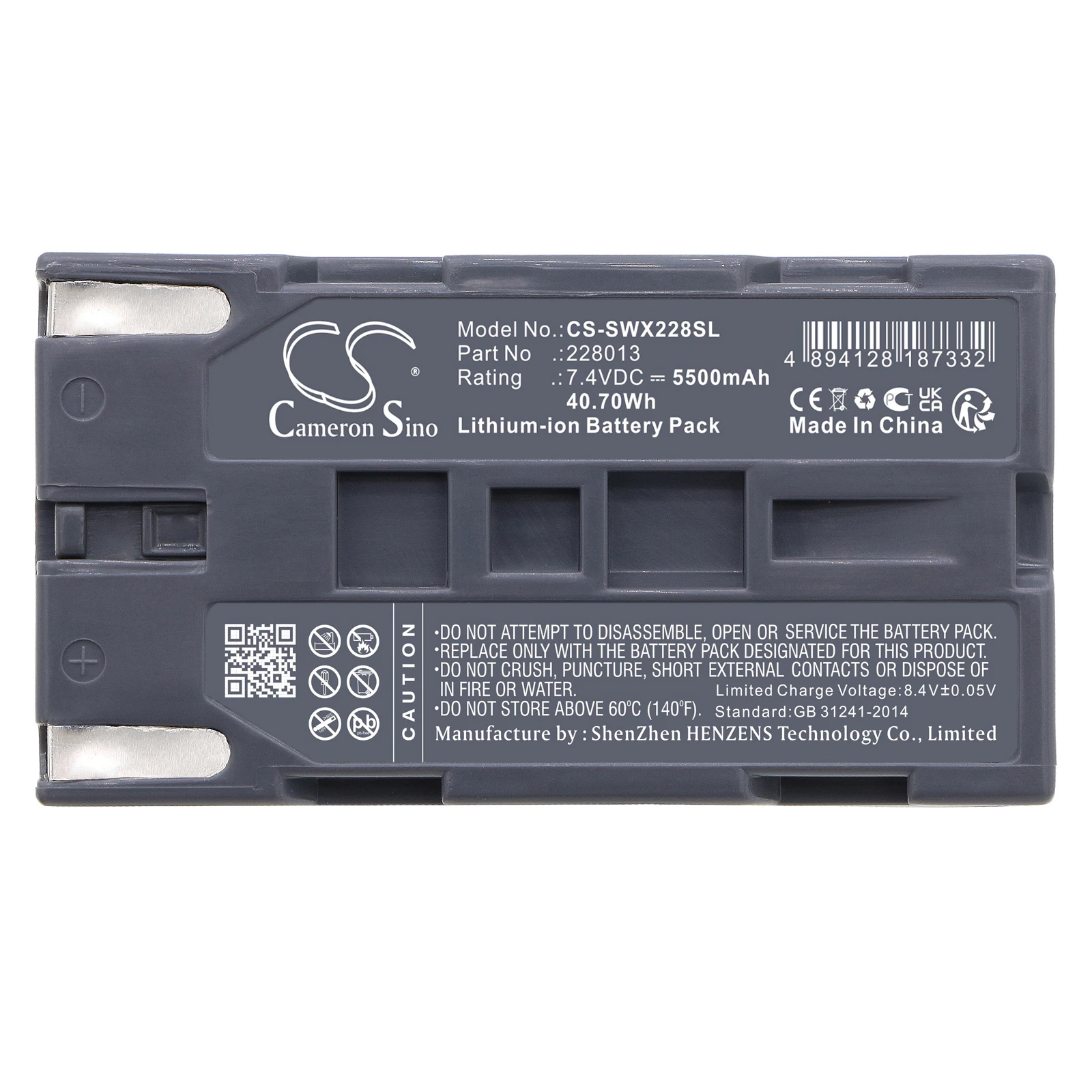 CS Equipment, Survey, Test 5500mAh/40.70Wh Battery For WireXpert, WireXpert WX_AC_BAT1 228013
CS Equipment, Survey, Test 5500mAh/40.70Wh Battery For WireXpert, WireXpert WX_AC_BAT1 228013