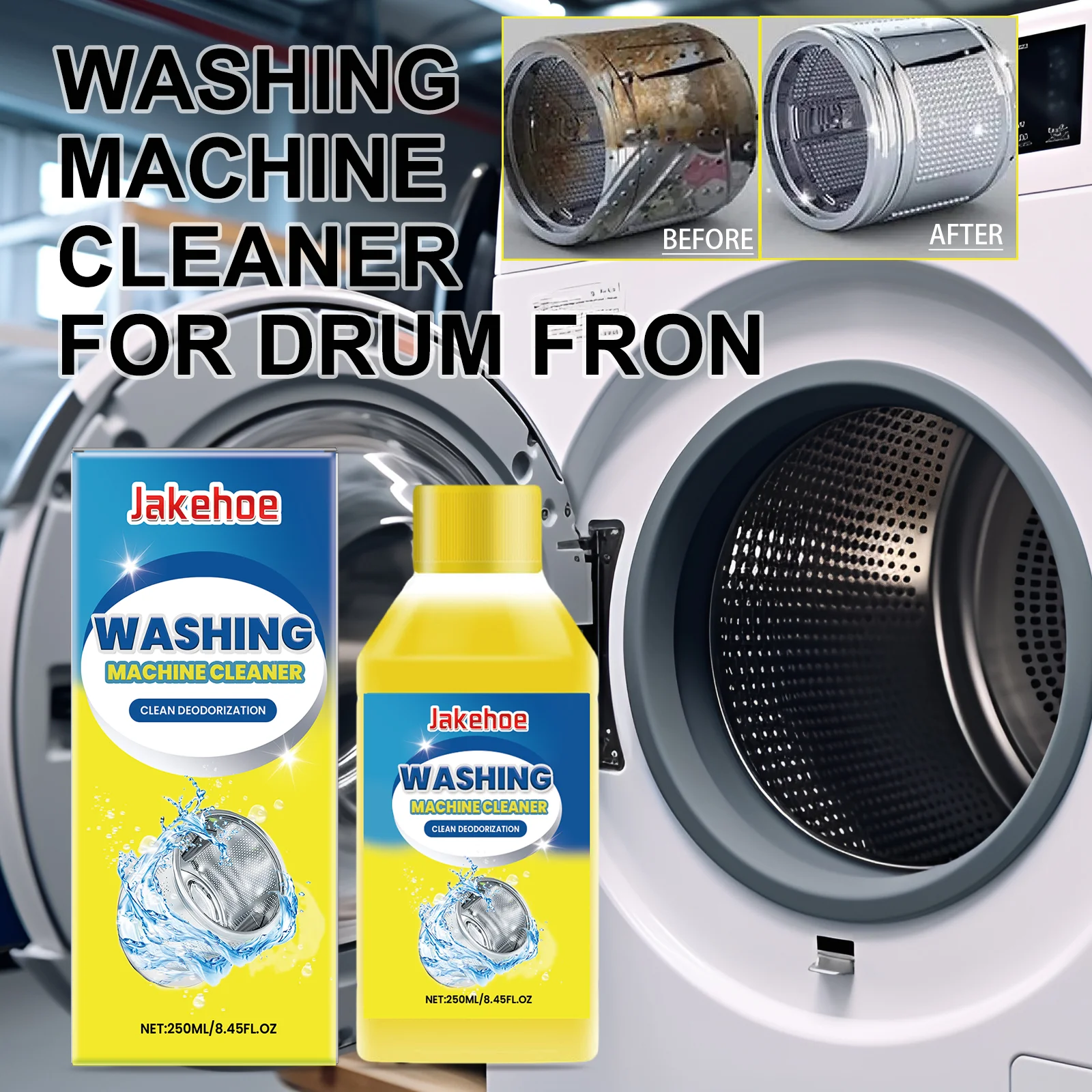 Washing Machine Cleaner for Drum Front Loaders Deep Clean Descaler Odor Remover Regular Maintenance Detergent for Home Use 250ml
Washing Machine Cleaner for Drum Front Loaders Deep Clean Descaler Odor Remover Regular Maintenance Detergent for Home Use 250ml