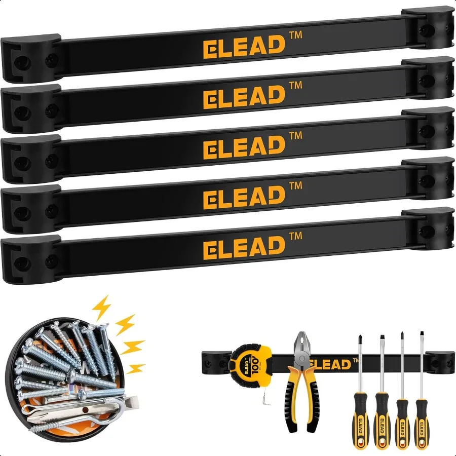 Magnetic Storage Organizer Tool Holder 6Piece Wall Mount Rack Garage Organization Power Magnet Hanger Workbench Board Slatwall
Magnetic Storage Organizer Tool Holder 6Piece Wall Mount Rack Garage Organization Power Magnet Hanger Workbench Board Slatwall