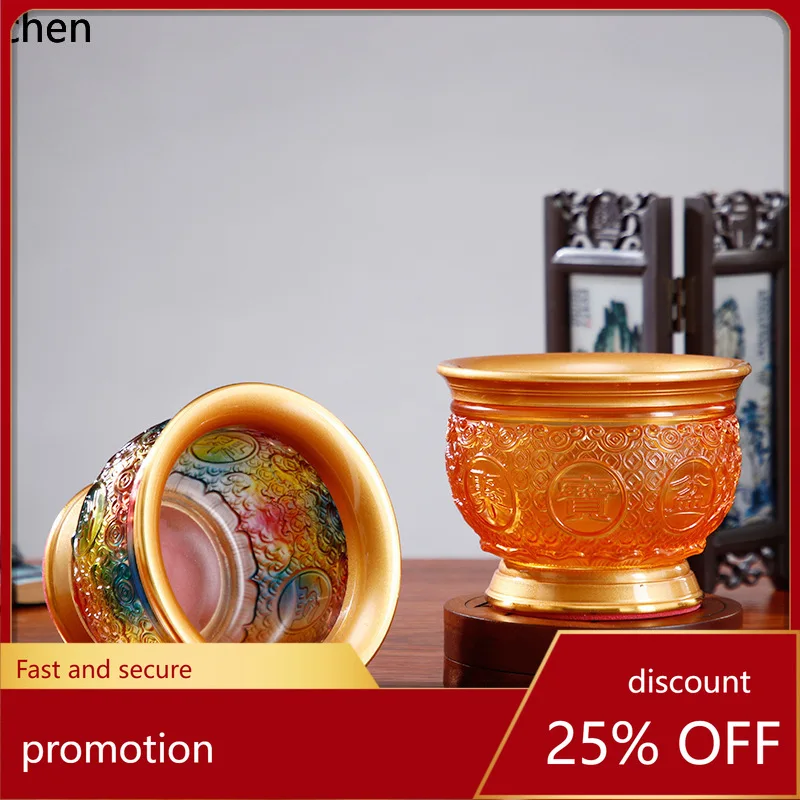 Cz offering bowl supplies hall supplies glazed treasure bowl water purification and water supply offering bowl in front
Cz offering bowl supplies hall supplies glazed treasure bowl water purification and water supply offering bowl in front