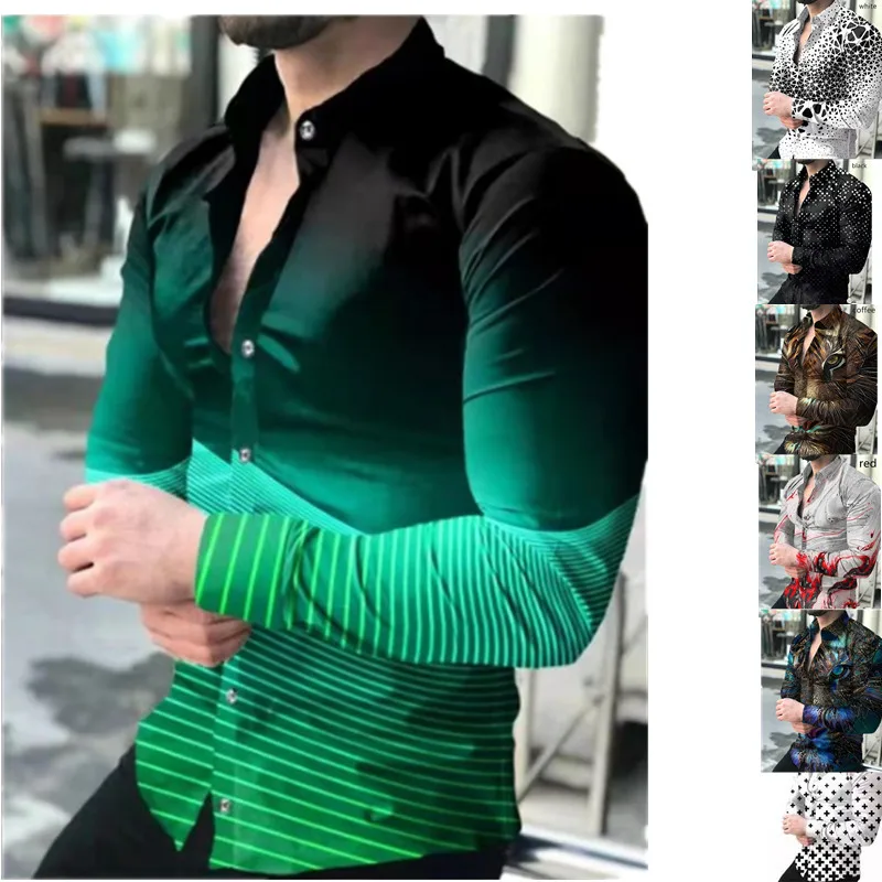 Spring Men's Casual Long Sve Printed Open Cardigan Thiened Floing Proc Special Wide Fit Floral Patterned irt
Spring Men's Casual Long Sve Printed Open Cardigan Thiened Floing Proc Special Wide Fit Floral Patterned irt