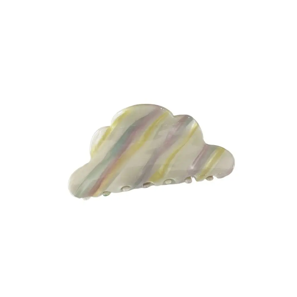 Sweet Rainbow Cloud Acetic Hair Claw Colorful Stripe Stripe Shark Clip Large Size Irregular Rainbow Hair Clip Lady/Girls
Sweet Rainbow Cloud Acetic Hair Claw Colorful Stripe Stripe Shark Clip Large Size Irregular Rainbow Hair Clip Lady/Girls