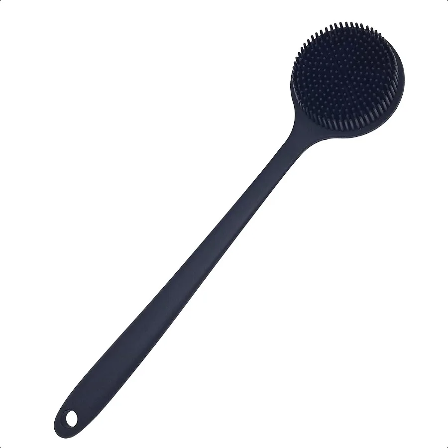 DNC Back Scrubber for Shower Soft Silicone Bath Body Brush with Long Handle Black
DNC Back Scrubber for Shower Soft Silicone Bath Body Brush with Long Handle Black