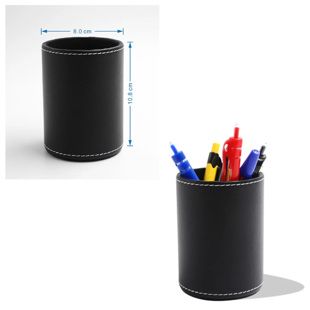 Pen Holder Brown and Black PU Business Round Shape for Desk Pencil Container Desktop
Pen Holder Brown and Black PU Business Round Shape for Desk Pencil Container Desktop