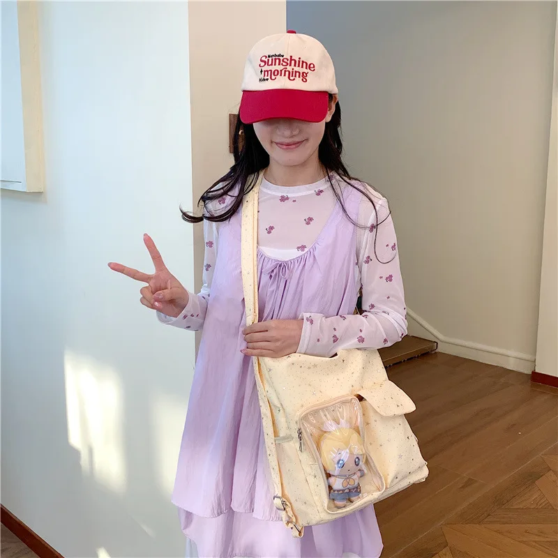 New Lightweight Travel Y2K Shoulder Crossbody Bag Harajuku Women's Fashion Trendy Backpack Sweet and Cute Ulzzang Ita Bag
New Lightweight Travel Y2K Shoulder Crossbody Bag Harajuku Women's Fashion Trendy Backpack Sweet and Cute Ulzzang Ita Bag