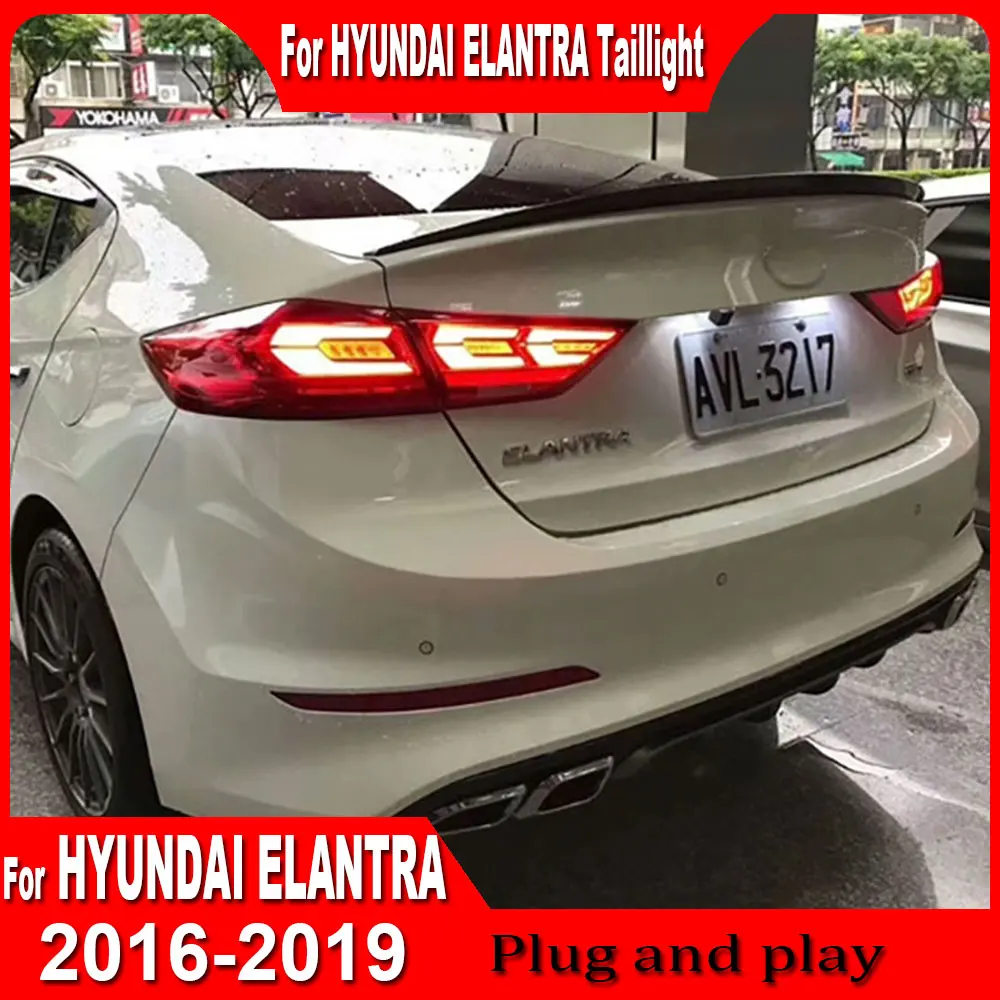 For Hyundai Elantra 2016 2017 2018 2019 Car Styling LED Tail Lamp DRL Tail Light Dynamic Signal Brake Reverse Accessories
For Hyundai Elantra 2016 2017 2018 2019 Car Styling LED Tail Lamp DRL Tail Light Dynamic Signal Brake Reverse Accessories