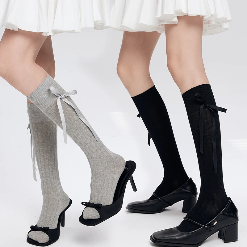 Stockings Bandage Ribbon Bowknot Lolita Sweet Girls Knee Socks Women Stockings Ballet Style Solid Color Long Socks Stockings
Stockings Bandage Ribbon Bowknot Lolita Sweet Girls Knee Socks Women Stockings Ballet Style Solid Color Long Socks Stockings
