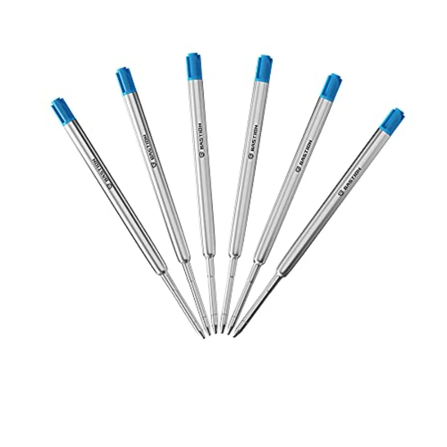 Blue Ballpoint Refill Bolt Action Pens, 0.55mm Medium-Point Tip, Standard Blue Ink Replacement Cartridge in Metal Casing, Blue
Blue Ballpoint Refill Bolt Action Pens, 0.55mm Medium-Point Tip, Standard Blue Ink Replacement Cartridge in Metal Casing, Blue