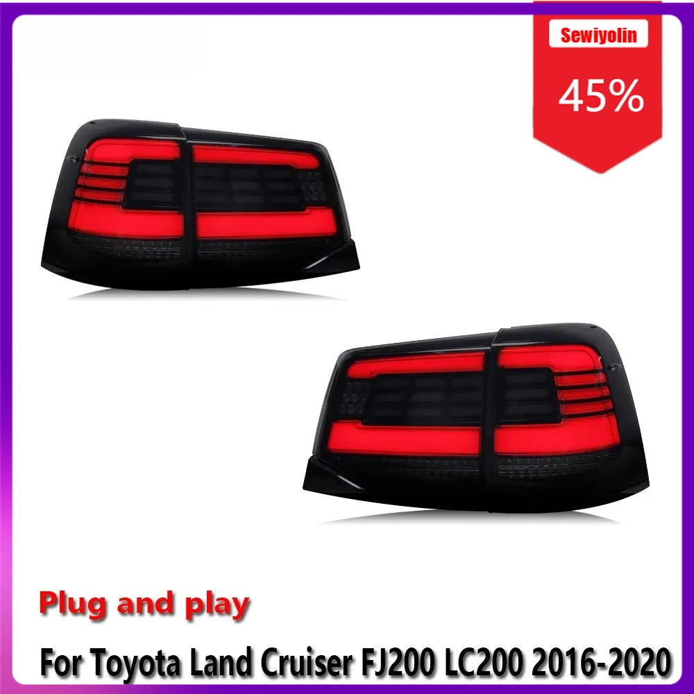Автомобильные светодиодные фонари Sewiyolin в сборе для Toyota Land Cruiser FJ200 LC200 2016-2020, противотуманные фары, стоп-сигналы поворота
Автомобильные светодиодные фонари Sewiyolin в сборе для Toyota Land Cruiser FJ200 LC200 2016-2020, противотуманные фары, стоп-сигналы поворота