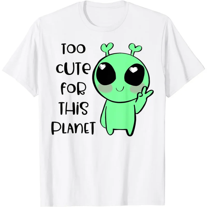 Kawaii футболка с инопланетянином искусство Слишком милая для этой планеты женская одежда кавайная Одежда Топы Графические футболки
Kawaii футболка с инопланетянином искусство Слишком милая для этой планеты женская одежда кавайная Одежда Топы Графические футболки