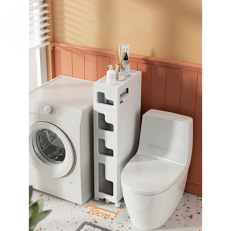 Bathroom Narrow Storage Cabinet With Wheel Movable Floor Stand Storage Rack Paper Holder Large Capacity Kitchen Home Furniture
Bathroom Narrow Storage Cabinet With Wheel Movable Floor Stand Storage Rack Paper Holder Large Capacity Kitchen Home Furniture