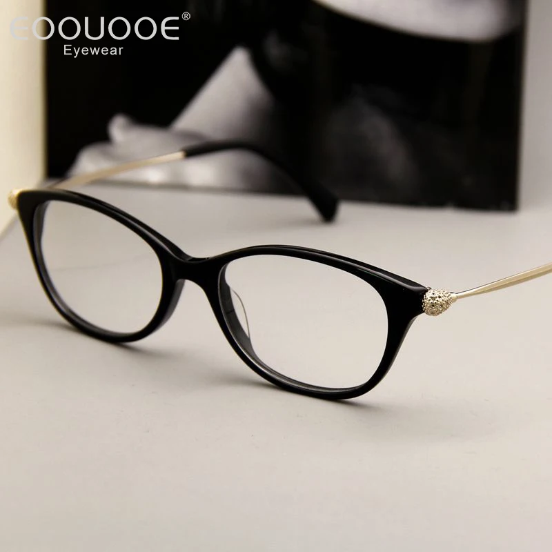 Fashion Women's Eyeglasses Acetate Cat Glasses Frame New Design Myopia Optics Lens Prescription Anti Reflective
Fashion Women's Eyeglasses Acetate Cat Glasses Frame New Design Myopia Optics Lens Prescription Anti Reflective