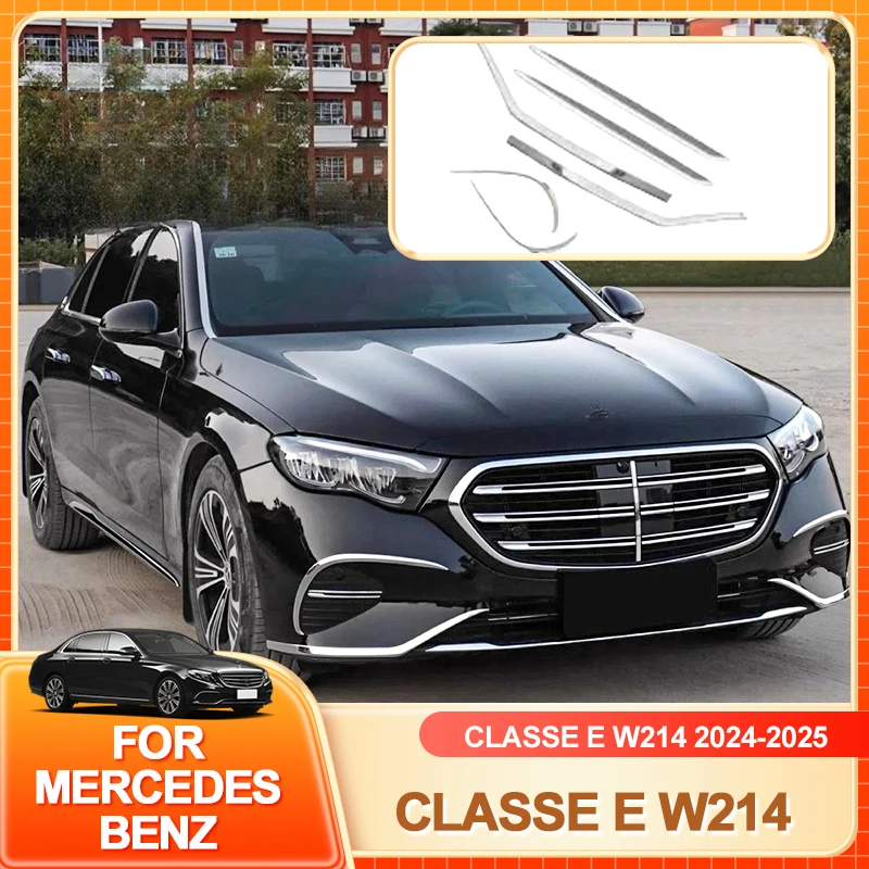 Внутренние молдинги для Mercedes Benz E Class W214 2024 2025, хромированная пластина переднего бампера из АБС-пластика, спойлер, декоративная накладка
Внутренние молдинги для Mercedes Benz E Class W214 2024 2025, хромированная пластина переднего бампера из АБС-пластика, спойлер, декоративная накладка