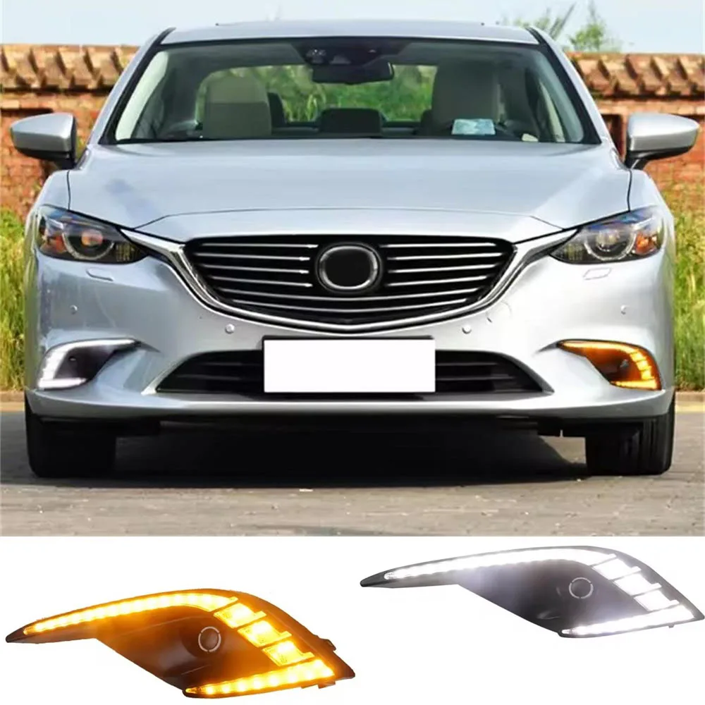 2 PCS DRL For Mazda 6 Atenza 2016 2017 2018 DRL Daytime Running Light LED fog lamp Driving lights Yellow Turn Signal Lamp
2 PCS DRL For Mazda 6 Atenza 2016 2017 2018 DRL Daytime Running Light LED fog lamp Driving lights Yellow Turn Signal Lamp