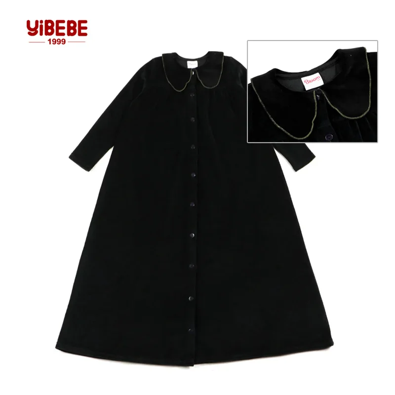 Girls Long Sleeve Velvet Puffy Dress Lace Peter Pan Collar Long Nightgowns Sleep Dress Teen Casual Long Maxi Fall Winter Dress
Girls Long Sleeve Velvet Puffy Dress Lace Peter Pan Collar Long Nightgowns Sleep Dress Teen Casual Long Maxi Fall Winter Dress