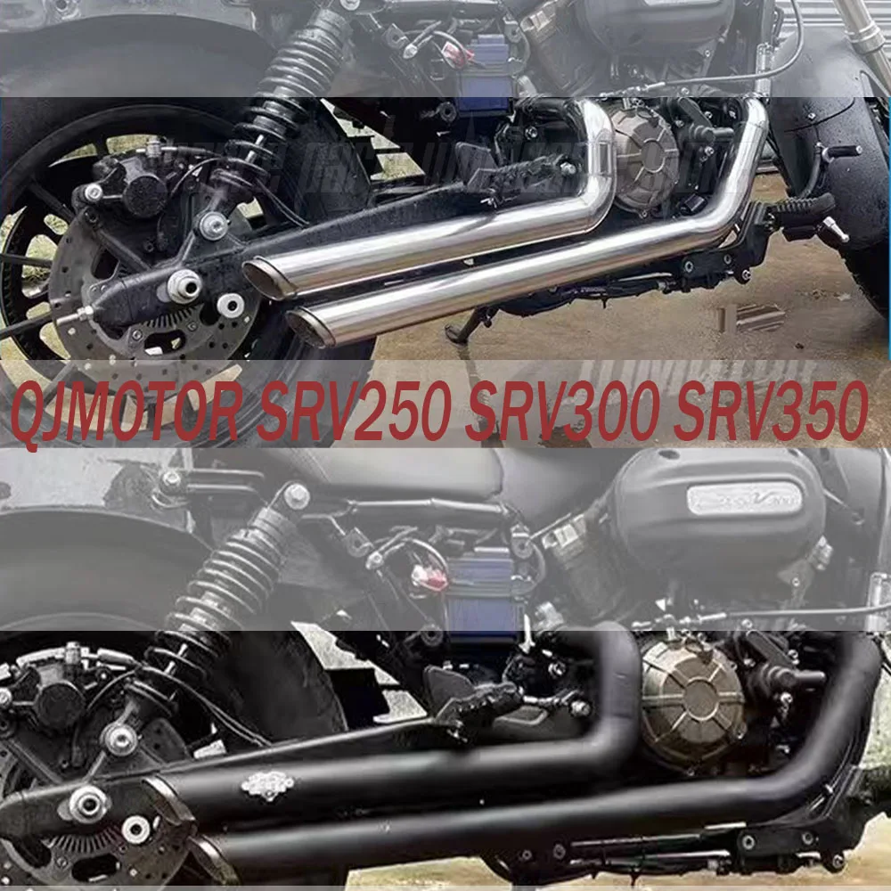 Retro Motorcycle Exhaust Pipe Muffler Suitable For QJMotor SRV250 SRV300 SRV350 SRV 250 300 350 Right Side Double Pipe
Retro Motorcycle Exhaust Pipe Muffler Suitable For QJMotor SRV250 SRV300 SRV350 SRV 250 300 350 Right Side Double Pipe