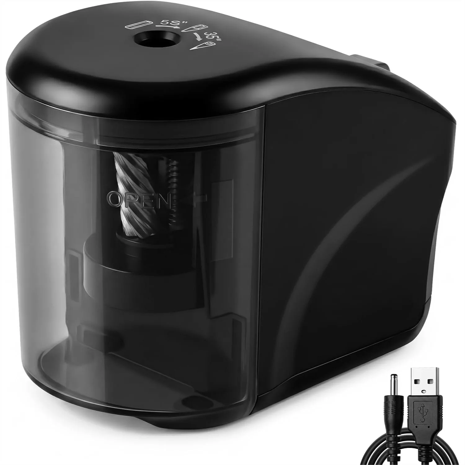 Mini Electric Pencil Sharpener, Automatic for No.2/Colored Pencils 6-8mm, Fast & Compact for School Office Home
Mini Electric Pencil Sharpener, Automatic for No.2/Colored Pencils 6-8mm, Fast & Compact for School Office Home