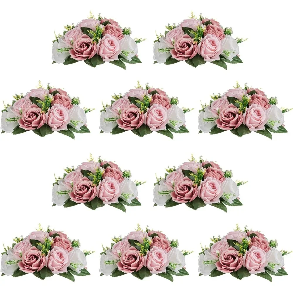 10Pcs 9.5 inch Diameter Fake Flower Ball Bouquet Party Centerpieces for Tables-Dusty Rose Bouquet Centerpiece Flowers for Table
10Pcs 9.5 inch Diameter Fake Flower Ball Bouquet Party Centerpieces for Tables-Dusty Rose Bouquet Centerpiece Flowers for Table
