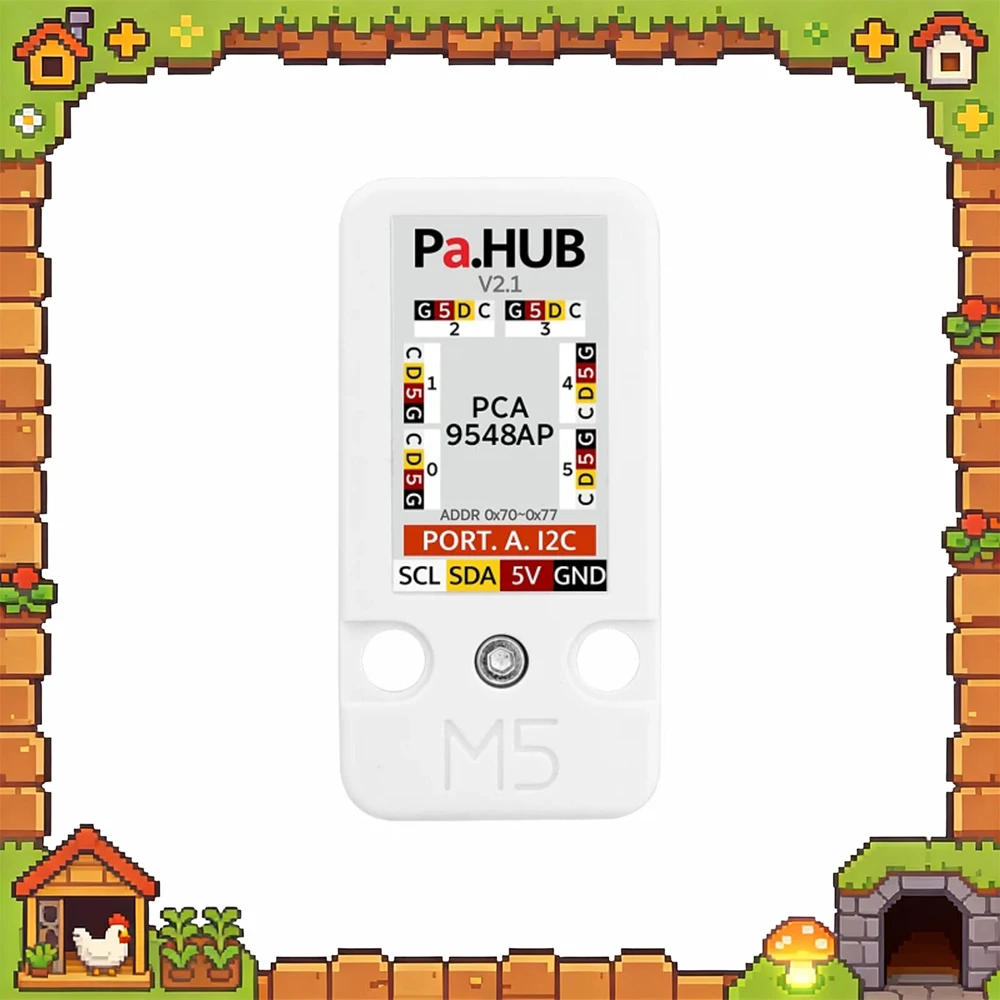M5Stack PaHub v2.1 I2C Bus One-Divided-Six Expansion Module Support Multi-Cell Cascade Connect More I2C Devices Extension Module
M5Stack PaHub v2.1 I2C Bus One-Divided-Six Expansion Module Support Multi-Cell Cascade Connect More I2C Devices Extension Module