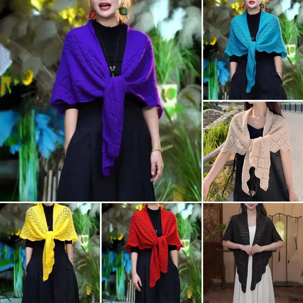 Women Knit Shawl Elegant Fringe Design Knitting Shawl for Women Lightweight Hollow Wrap with Open Knitted Pattern Versatile
Women Knit Shawl Elegant Fringe Design Knitting Shawl for Women Lightweight Hollow Wrap with Open Knitted Pattern Versatile