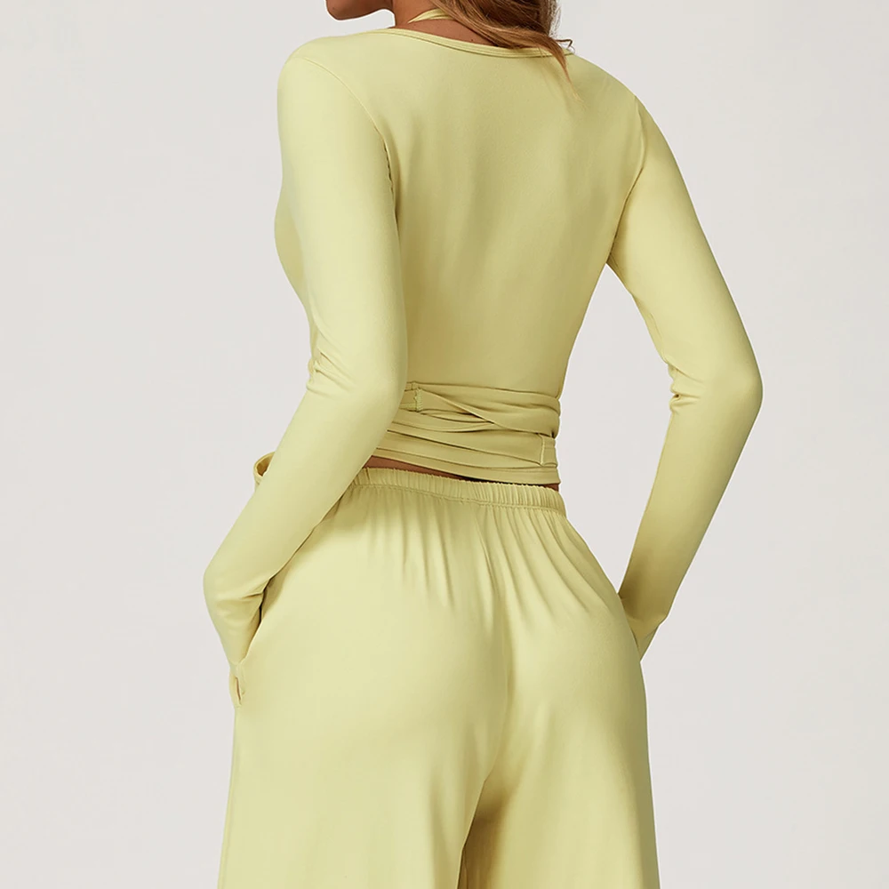 Женские футболки с перекрестным ремешком для йоги и длинными рукавами, прикрывающие футболки для пилатеса, бега, спорта на открытом воздухе, свободные топы, дышащие мягкие топы для тренажерного зала и фитнеса
Женские футболки с перекрестным ремешком для йоги и длинными рукавами, прикрывающие футболки для пилатеса, бега, спорта на открытом воздухе, свободные топы, дышащие мягкие топы для тренажерного зала и фитнеса