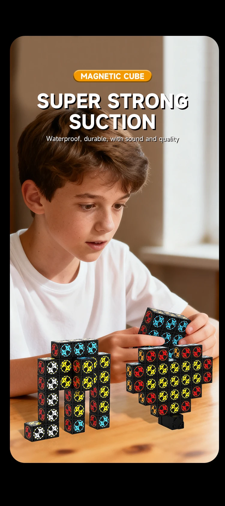 Magnetic Cube Building Blocks DIY Fingertip Gyro Stress Relief Rotating Magnetic Blocks Creative Educational Fidget Toy For Kids
Magnetic Cube Building Blocks DIY Fingertip Gyro Stress Relief Rotating Magnetic Blocks Creative Educational Fidget Toy For Kids