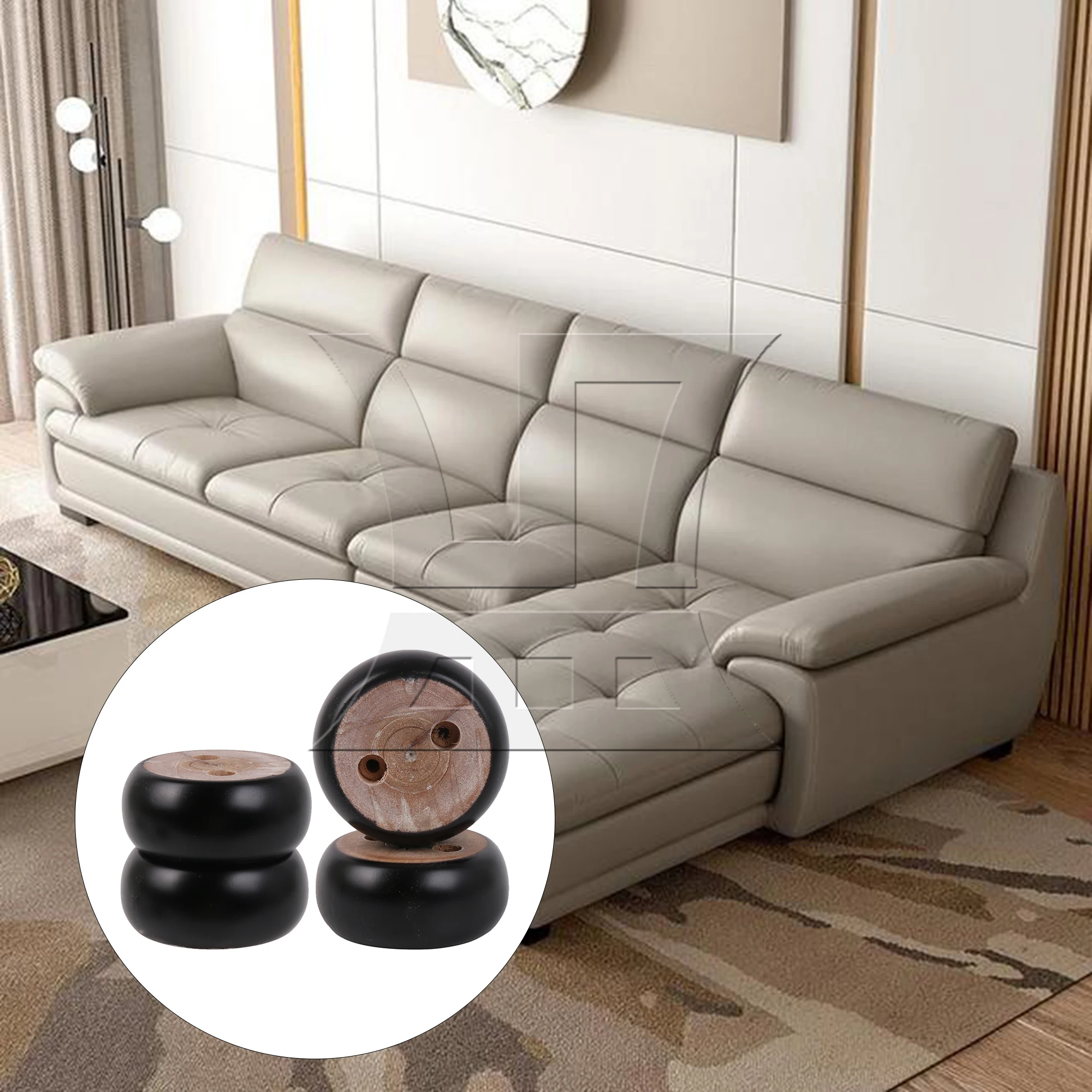 4 шт. 7x7x3 см черные опоры для мебели из эвкалиптового дерева для дивана и кровати
4 шт. 7x7x3 см черные опоры для мебели из эвкалиптового дерева для дивана и кровати