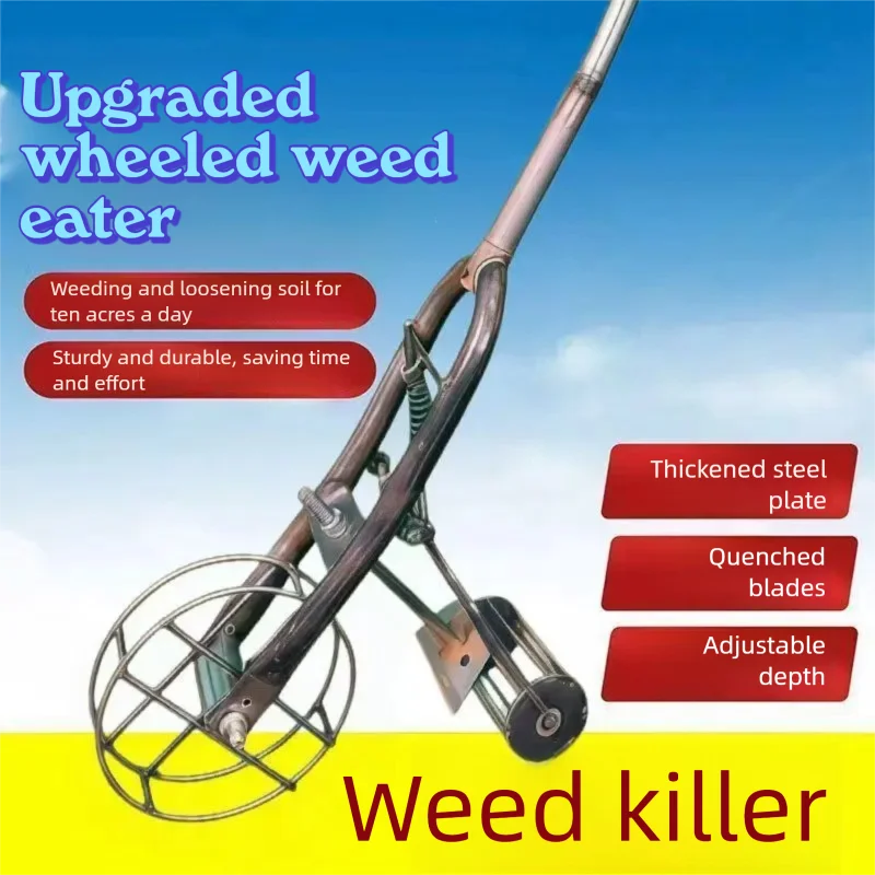 Multifunctional Hand Push Hoe Double Wheel Assist Plow 3-in-1 Weeding Loosening Ditching Tool Manual Farm Cultivator for Garden
Multifunctional Hand Push Hoe Double Wheel Assist Plow 3-in-1 Weeding Loosening Ditching Tool Manual Farm Cultivator for Garden