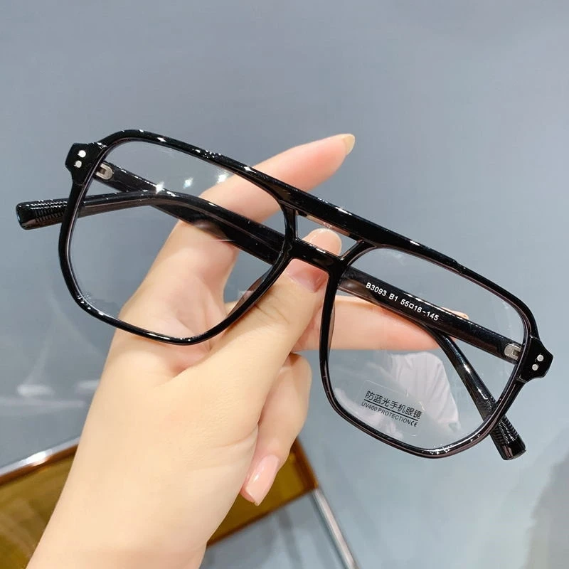 2024 Irregular TR90 Transparent Optical Glasses New TR Anti Blue Light Glasses for Women Korean Double Beam Square Eyeglasses
2024 Irregular TR90 Transparent Optical Glasses New TR Anti Blue Light Glasses for Women Korean Double Beam Square Eyeglasses