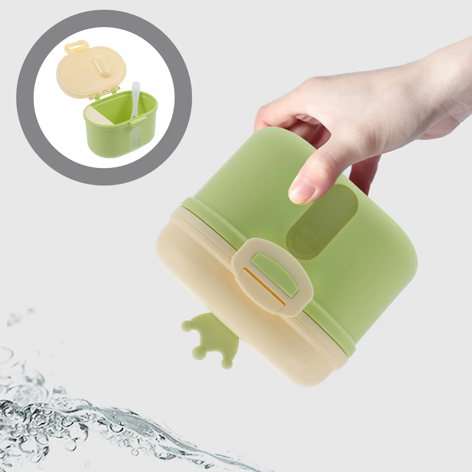 Baby Formula Dispenser and Spoon Lightweight Easy Carry Outdoor Formula Container Milk Powder Box Baby Travel Essential
Baby Formula Dispenser and Spoon Lightweight Easy Carry Outdoor Formula Container Milk Powder Box Baby Travel Essential