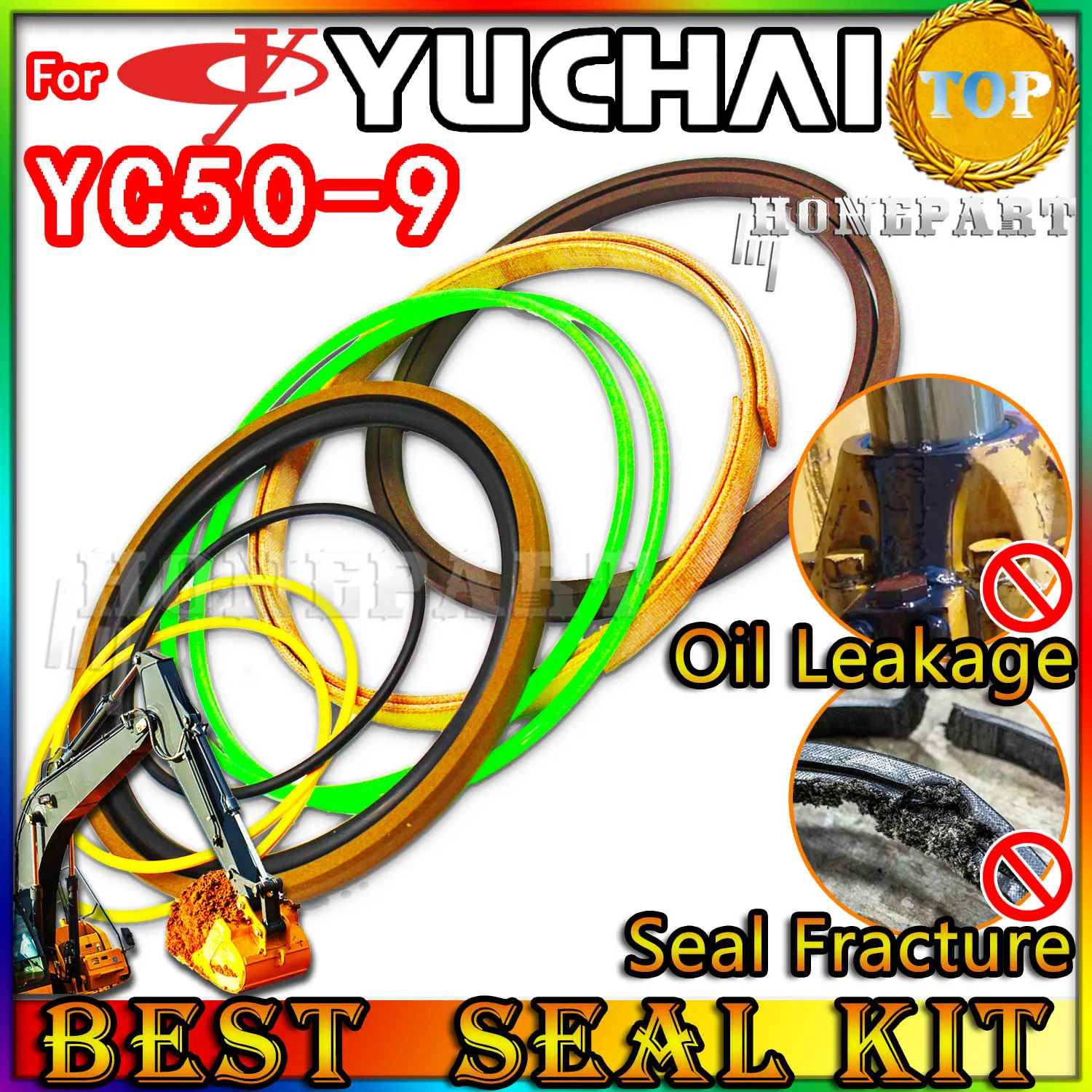 FOR Yuchai YC50-9 Oil Seal Repair Kit Excavator YC50 9 Center Swivel Pilot Regulator Injector Foot PPC Loader Planetary Axle
FOR Yuchai YC50-9 Oil Seal Repair Kit Excavator YC50 9 Center Swivel Pilot Regulator Injector Foot PPC Loader Planetary Axle