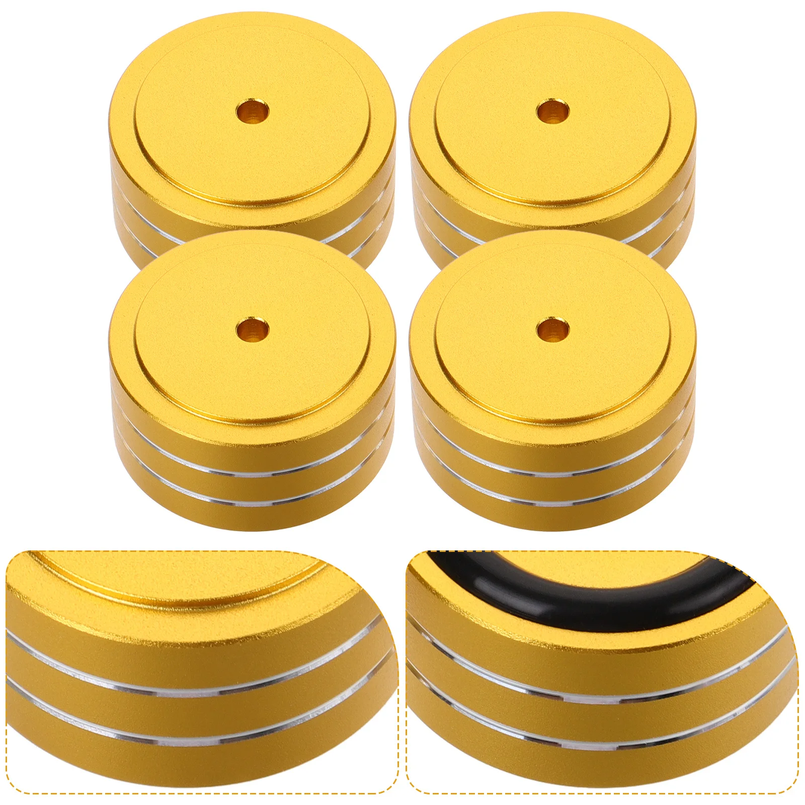 4 set Speaker Feet Pads Aluminum Alloy Rubber Anti-Slip Isolating Feet For Amplifier Cabinet Cushion Base Stand Floor Pad
4 set Speaker Feet Pads Aluminum Alloy Rubber Anti-Slip Isolating Feet For Amplifier Cabinet Cushion Base Stand Floor Pad
