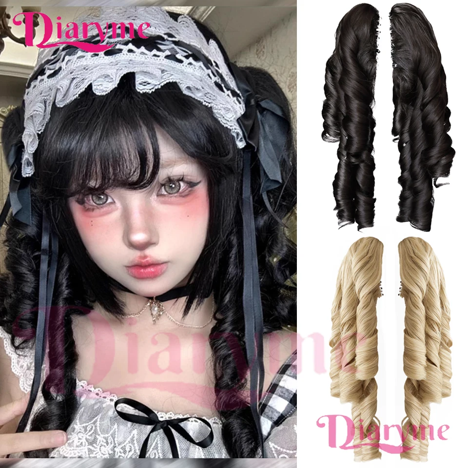 Ponytail Wig Synthetic Lolita Wig Grab Clip style Roman Roll Ponytail Wig Hair Extension Wig Suitable for Ladies' Daily to Wear
Ponytail Wig Synthetic Lolita Wig Grab Clip style Roman Roll Ponytail Wig Hair Extension Wig Suitable for Ladies' Daily to Wear