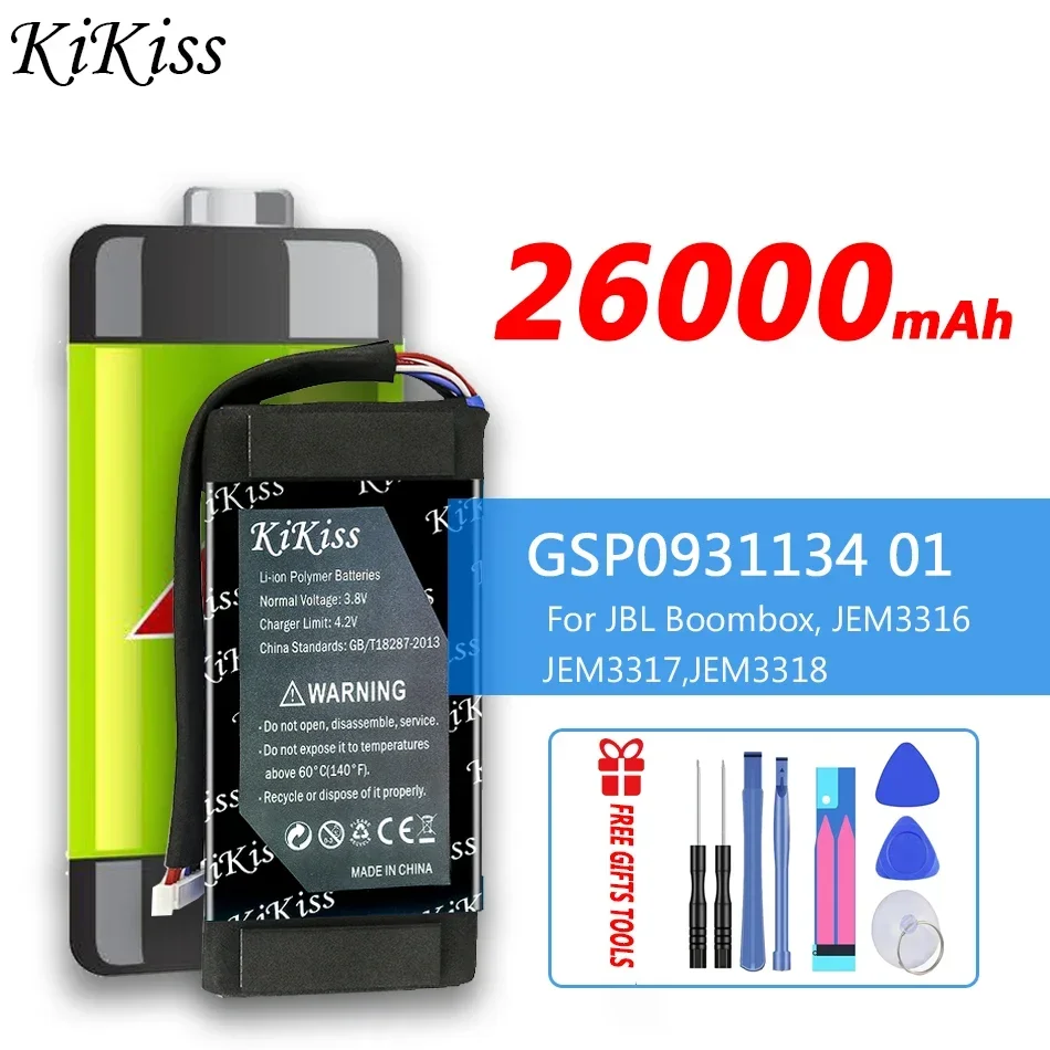 Аккумулятор KiKiss 26000 мАч GSP0931134 01 для JBL Boombox Boombox1 Boombox 1 JEM3316 JEM3317 JEM3318
Аккумулятор KiKiss 26000 мАч GSP0931134 01 для JBL Boombox Boombox1 Boombox 1 JEM3316 JEM3317 JEM3318