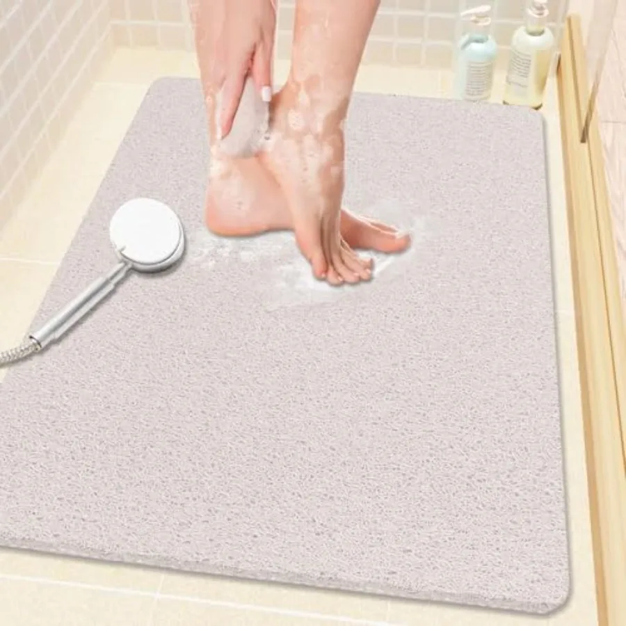 Shower Mat Bathtub Mat Non-Slip, 24x16 inch, Soft Tub Mat with Drain, PVC Loofah Bath Mat Phthalate Free for Tub and Bathroom,
Shower Mat Bathtub Mat Non-Slip, 24x16 inch, Soft Tub Mat with Drain, PVC Loofah Bath Mat Phthalate Free for Tub and Bathroom,
