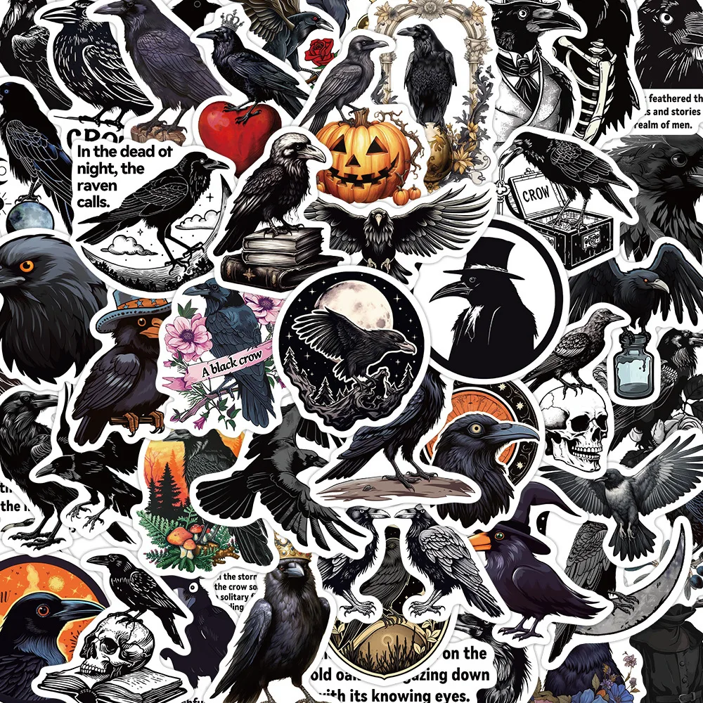 10/50PCS Cartoon Cool Black Crow Personalized Graffiti Decorative Stickers Luggage Water Cup Laptop Refrigerator DIY Stickers
10/50PCS Cartoon Cool Black Crow Personalized Graffiti Decorative Stickers Luggage Water Cup Laptop Refrigerator DIY Stickers